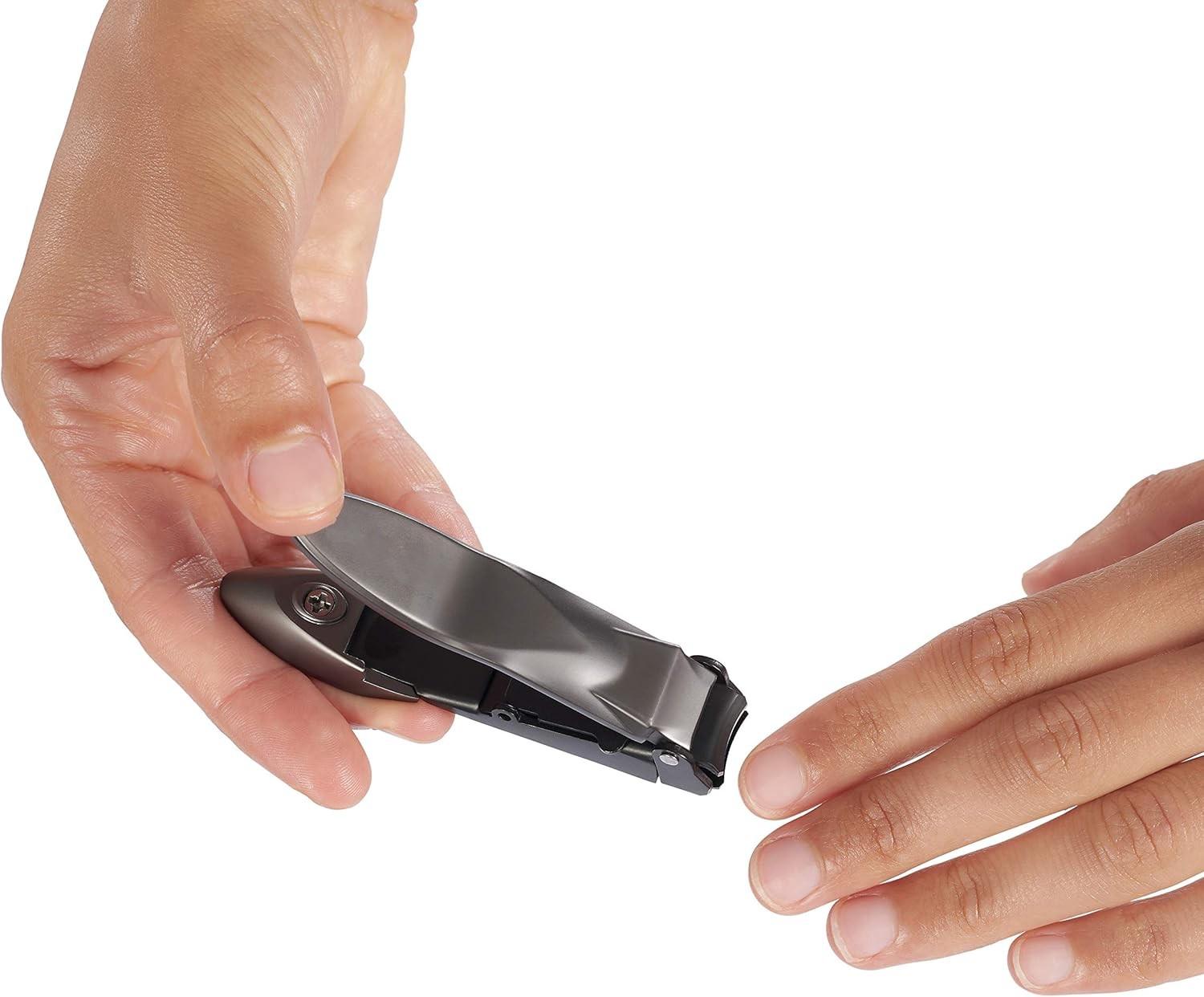 Nail Clippers for Men with Catcher