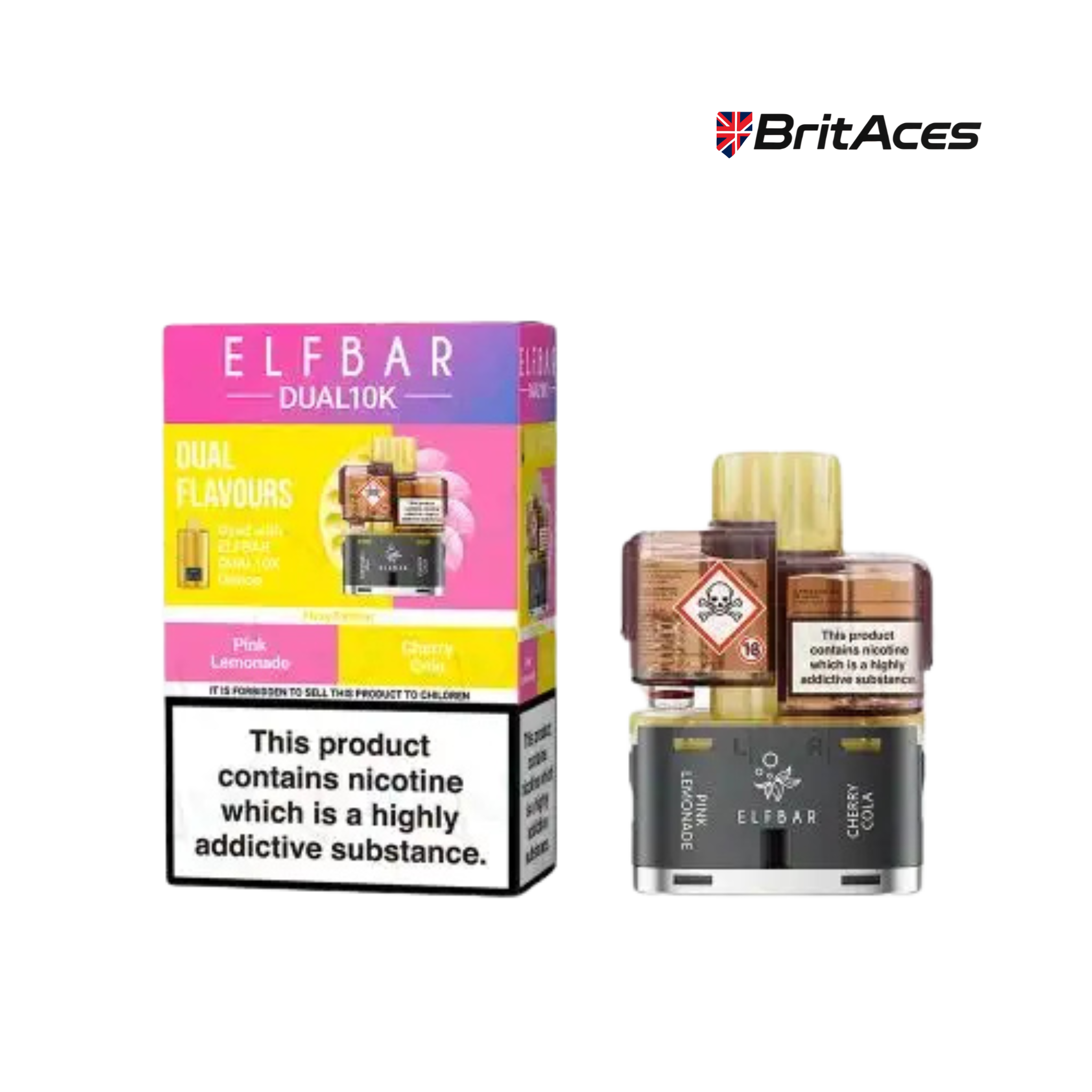Elfbar Dual 10K Prefilled Pods + Refill Containers