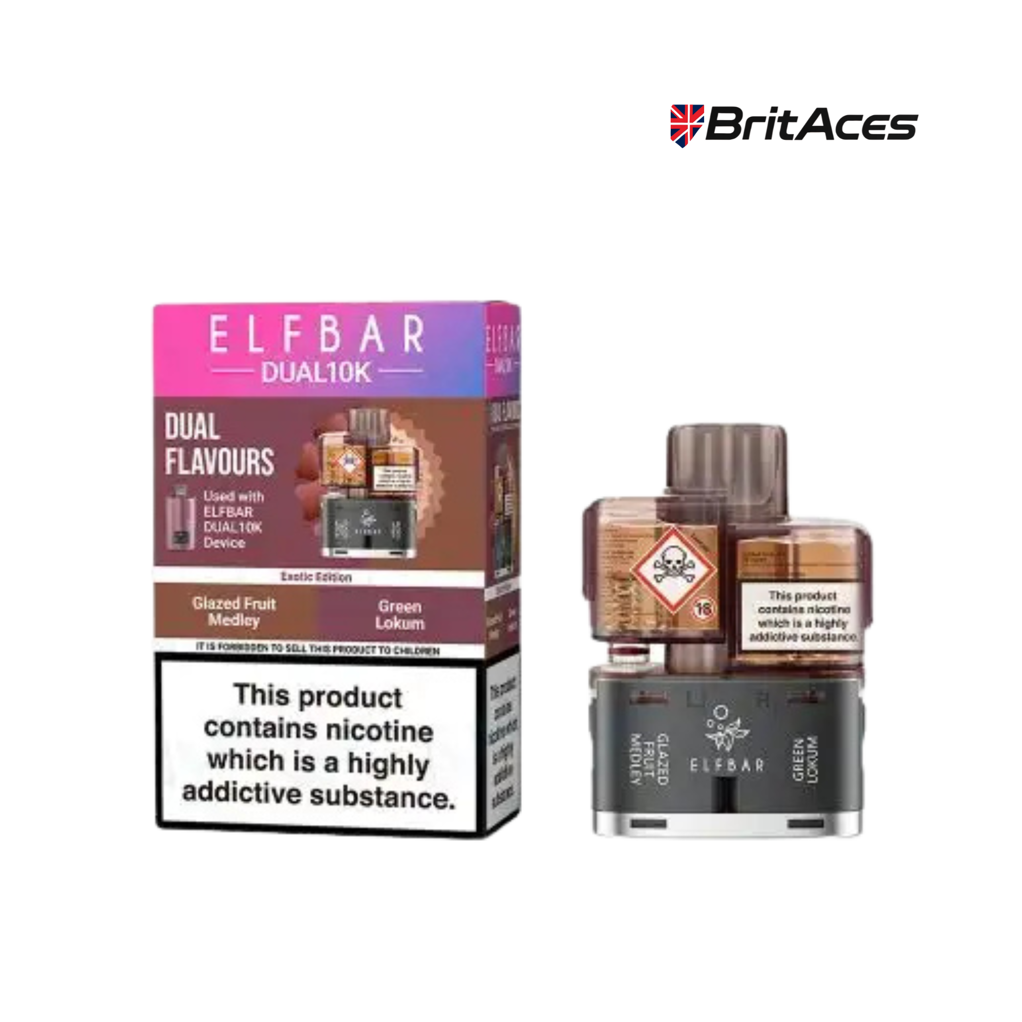 Elfbar Dual 10K Prefilled Pods + Refill Containers