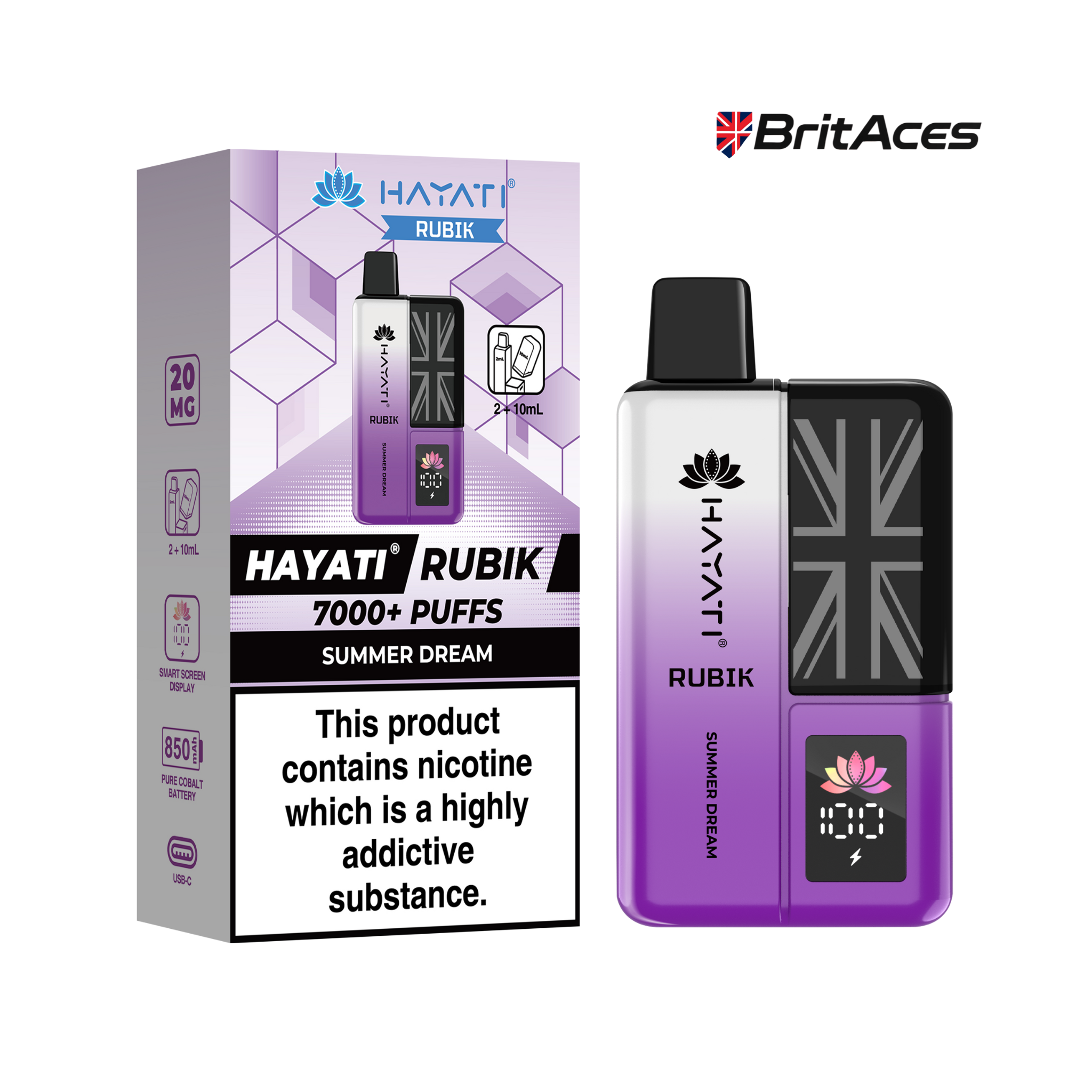 Hayati Rubik 7000 Puff Vape Kit