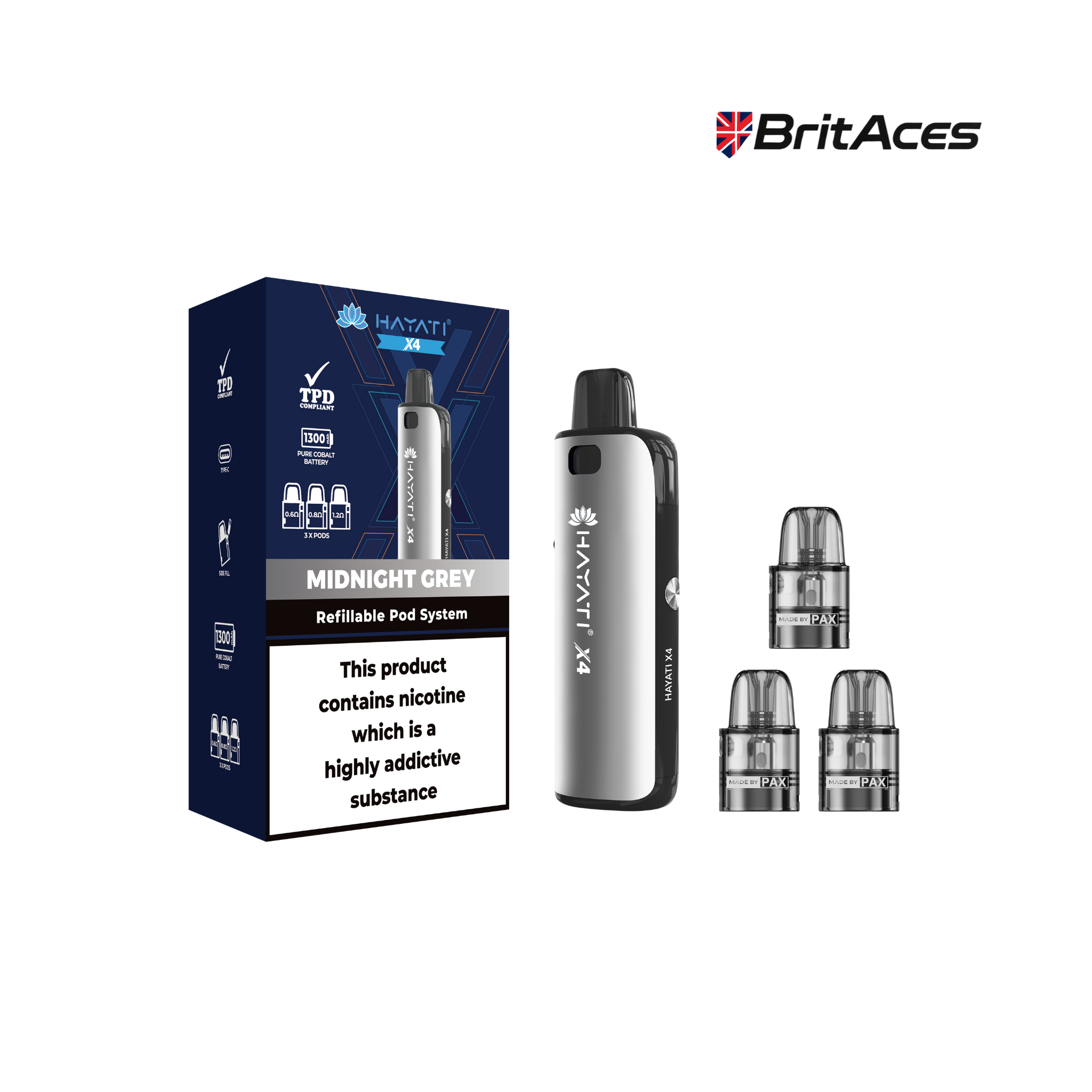 Hayati X4 Refillable Pod Vape Kit