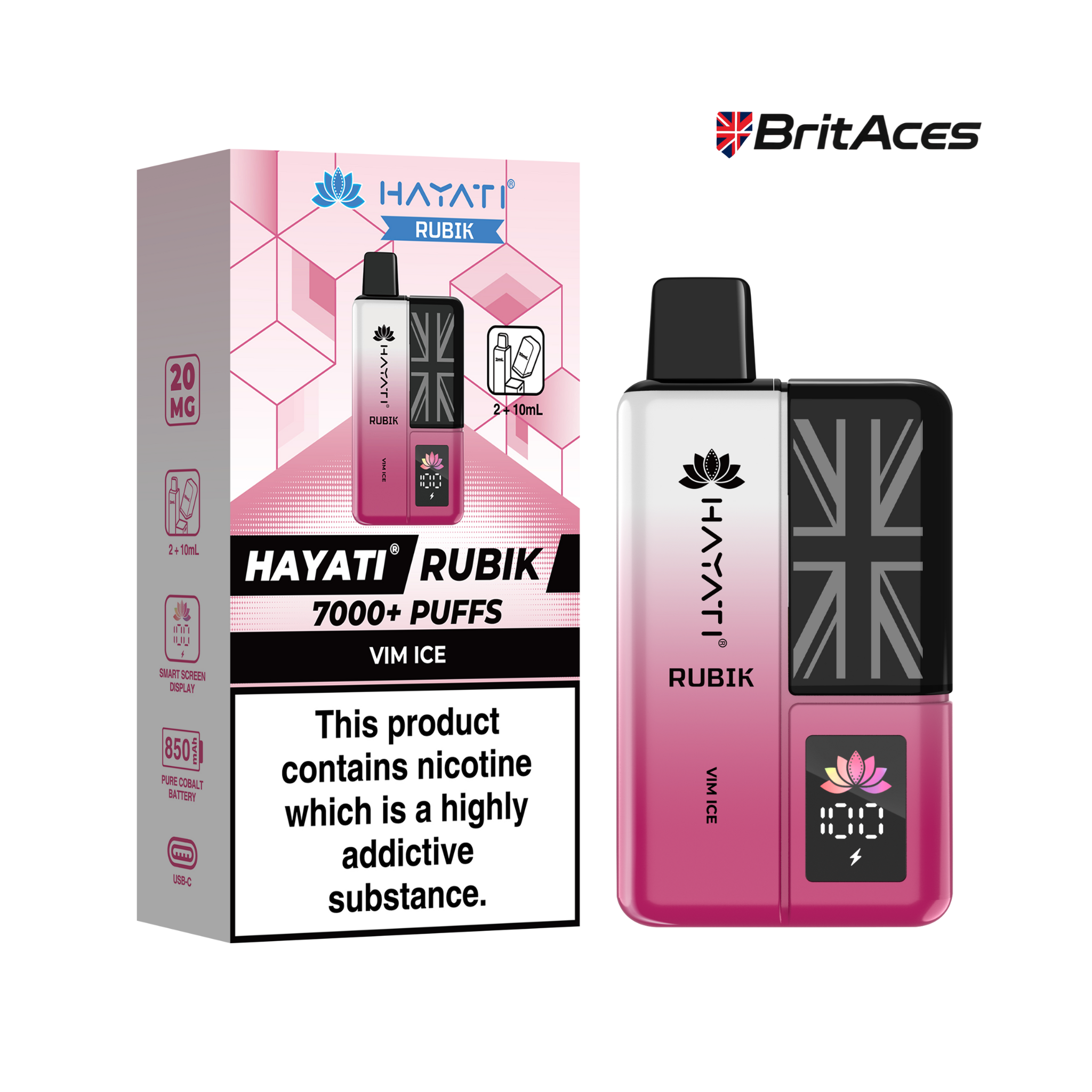 Hayati Rubik 7000 Puff Vape Kit