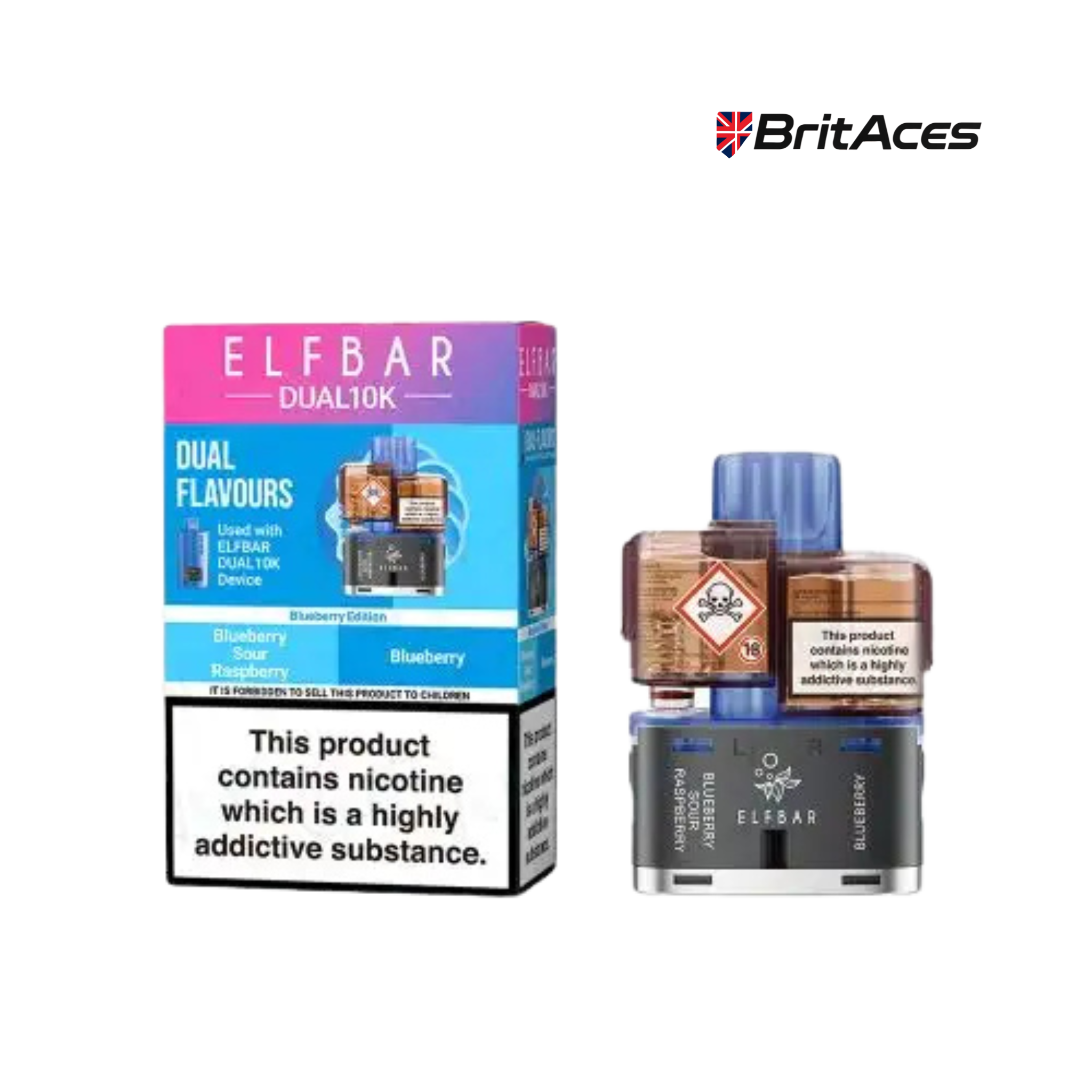 Elfbar Dual 10K Prefilled Pods + Refill Containers