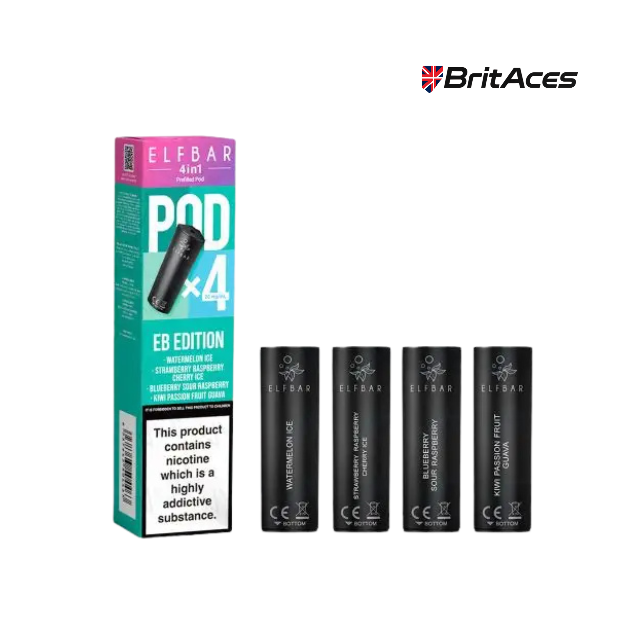 ElfBar 4in1 Multi Flavour Prefilled Pods