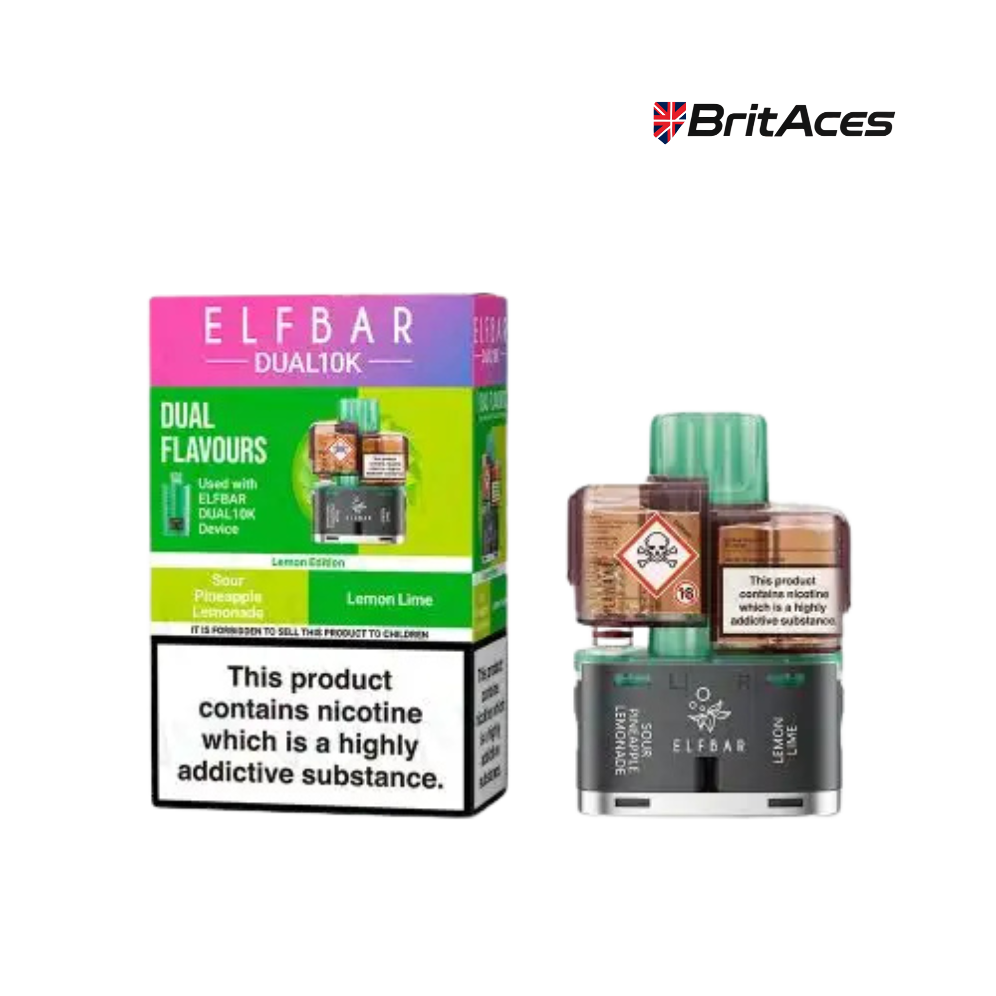 Elfbar Dual 10K Prefilled Pods + Refill Containers