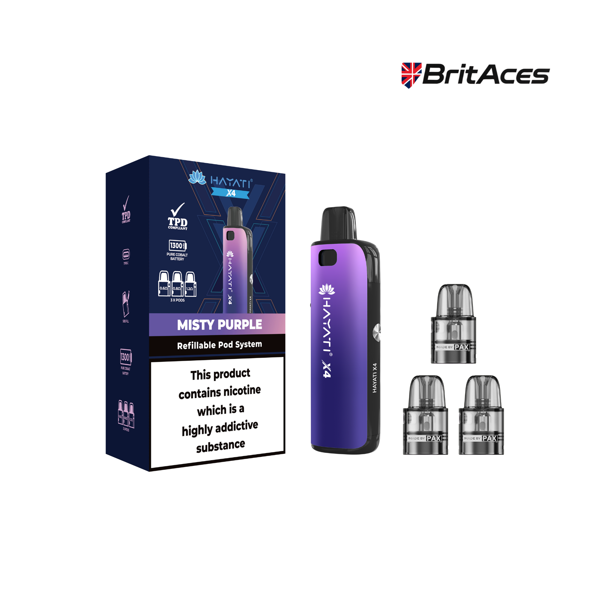 Hayati X4 Refillable Pod Vape Kit