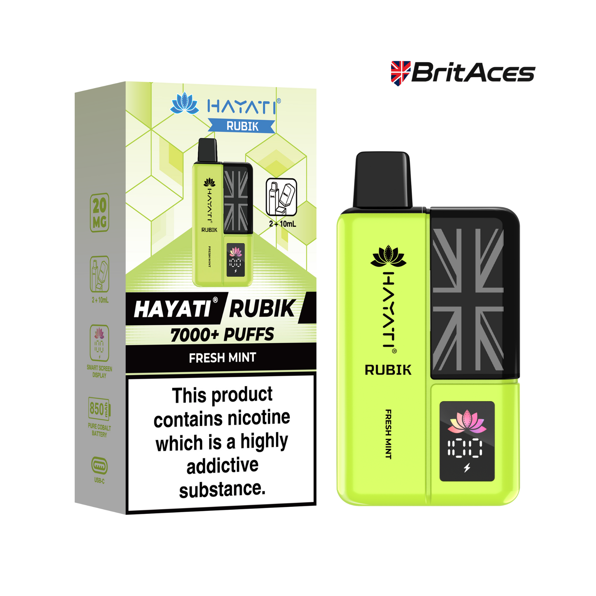 Hayati Rubik 7000 Puff Vape Kit