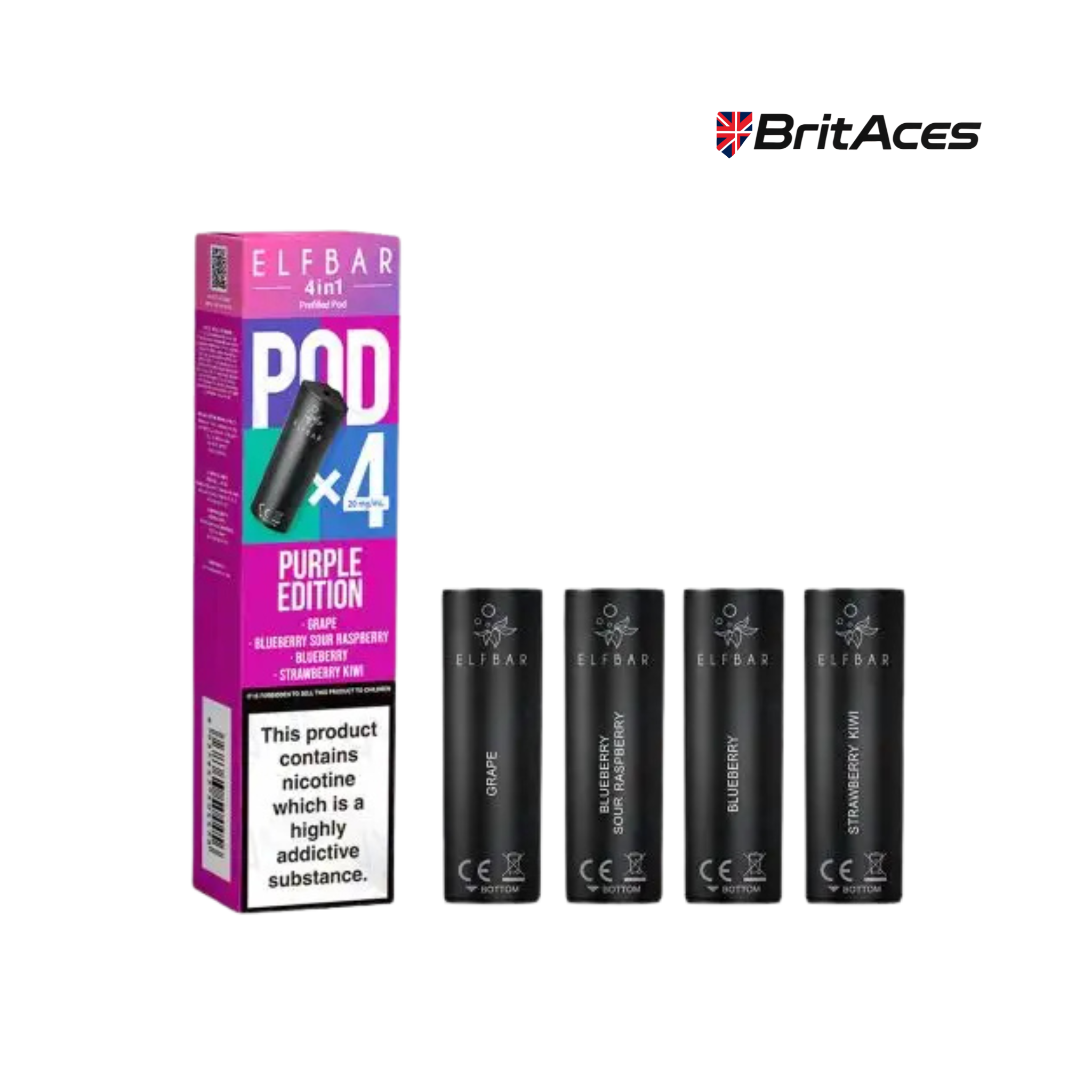 ElfBar 4in1 Multi Flavour Prefilled Pods