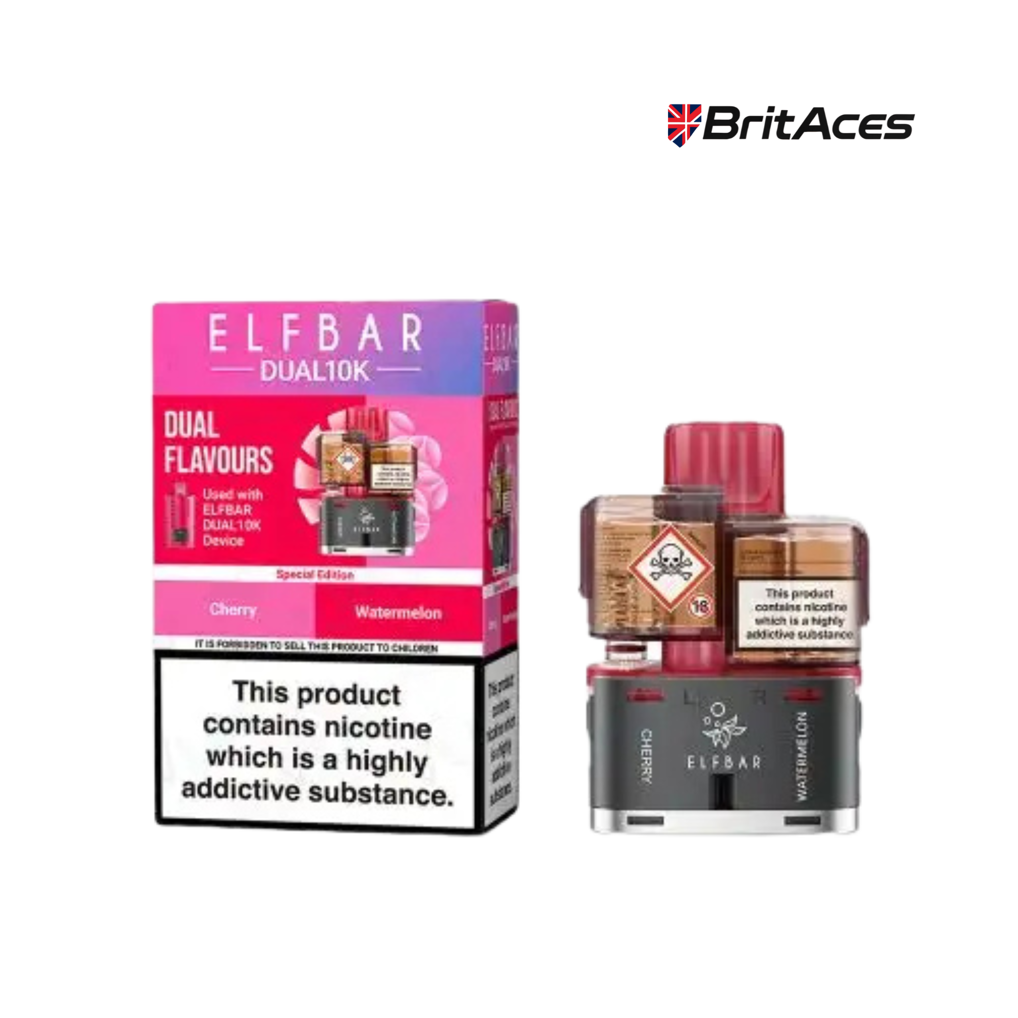 Elfbar Dual 10K Prefilled Pods + Refill Containers